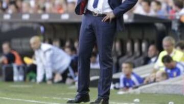 Nuno, durante el partido.