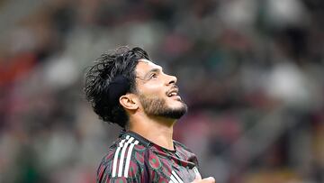 Raul Jimenez of Mexico during the game international friendly between Mexican National team (Mexico) and United States (USA) at Akron Stadium, on October 15, 2024, Guadalajara, Jalisco, Mexico.