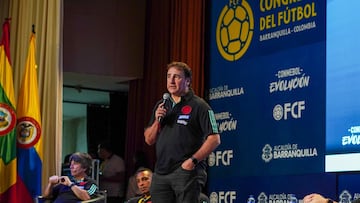 El entrenador de la Selección Colombia, Néstor Lorenzo, habló durante la Conferencia del Fútbol en Barranquilla.