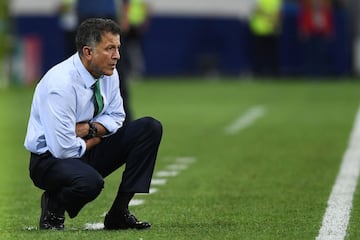 Juan Carlos Osorio durante la derrota de México ante Alemania.