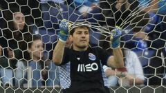 Iker Casillas miffed after conceding a third goal against Sporting 