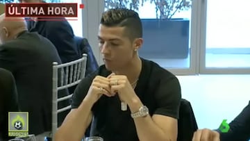 Cristiano se acuerda de Neymar en la comida del Real Madrid...