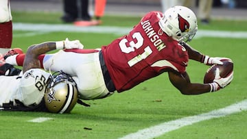 David Johnson no s&oacute;lo ha sido capaz de acumular 100 yardas desde la l&iacute;nea de scrimmage en cada partido de 2016, sino que ha anotado 17 touchdowns.