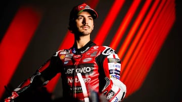 Pecco Baganaia durante la presentación de Ducati 2026.
