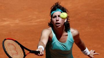 Gran inicio de Carla Su¨¢rez ante una enfurecida Strycova