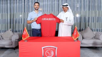 Luis Alberto, con la camiseta de Al Duhail.