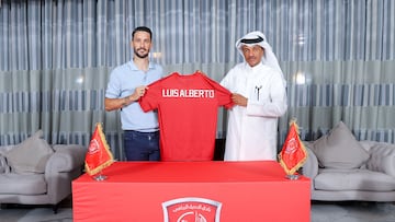 Luis Alberto, con la camiseta de Al Duhail.