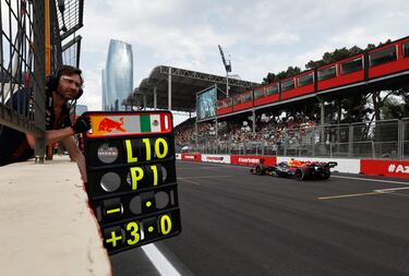Checo Pérez gana el Gran Premio de Azerbaiyán; su sexto triunfo en F1