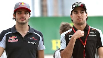 Sergio P&eacute;rez y Carlos Sainz, F&oacute;rmula 1 