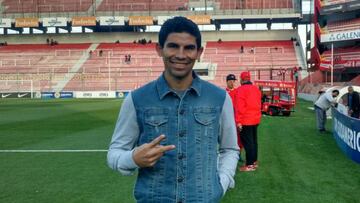 Jonny Magall&oacute;n, presente en juego de la Sudamericana con Lan&uacute;s&hellip; desde la tribuna