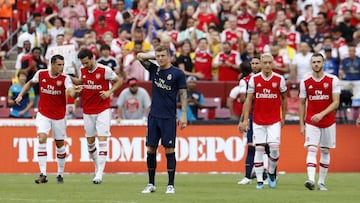 23/07/19 PARTIDO INTERNATIONAL CHAMPIONS CUP PRETEMPORADA GIRA USA EEUU REAL MADRID ARSENAL GOL 0-1 LACAZETTE PENALTII ALEGRIA