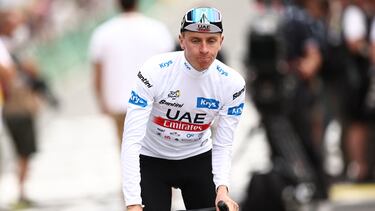 Tadej Pogacar, en la quinta etapa del Tour.