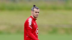 Soccer Football - UEFA Nations League - Wales Training - Vale Resort, Hensol, Wales, Britain - June 7, 2022 Wales' Gareth Bale during training Action Images via Reuters/Peter Cziborra