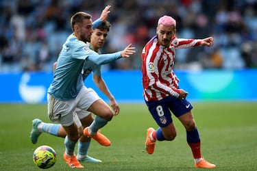 Excompañeros en el Barcelona, hoy se enfrentan en Balaídos con las camisetas de Celta y Atlético de Madrid.