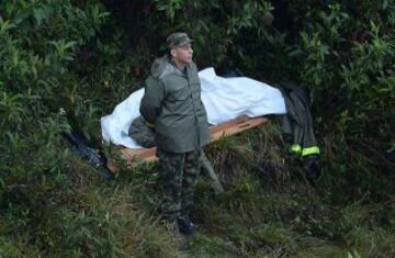 Operaciones de rescate del accidente aéreo del vuelo que transportaba al Chapecoense.