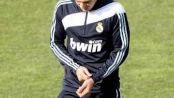 <b>TOCADO. </b>Se retiró del entrenamiento con molestias en el aductor.