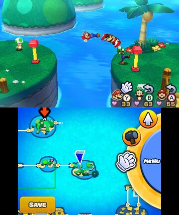Captura de pantalla - Mario & Luigi: Paper Jam Bros. (3DS)