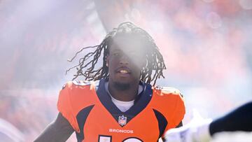 DENVER, CO - SEPTEMBER 18: Jerry Jeudy (10) of the Denver Broncos and teammates take the field before the first quarter against the Houston Texans at Empower Field at Mile High in Denver on Sunday, September 18, 2022. (Photo by AAron Ontiveroz/MediaNews Group/The Denver Post via Getty Images)
