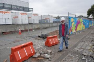 El estadio de Curitiba sin hacer y España se entrenó en "Cajú"