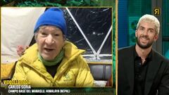 Soria a Broncano desde el Manaslu: “Se me ha partido una prótesis, háblame fuerte y despacio”