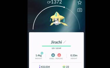 Jirachi llega oficialmente a Pokémon GO durante el GO Fest Chicago