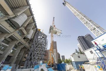 Siguen las obras de reforma del Santiago Bernabéu