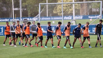 Entrenamiento de Osasuna en las instalaciones de Tajonar.