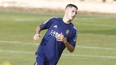 &Aacute;lvaro Tejero, durante un entrenamiento.