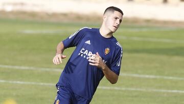 Álvaro Tejero, durante un entrenamiento.