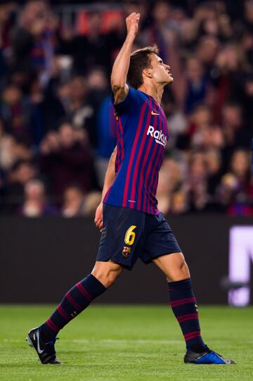 2-0. Denis Suárez celebró el segundo gol.