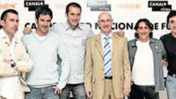 <b>AYER. </b>Carlos Martínez, Nico Abad, Manu Carreño, Carmelo Zubiaur, Raúl Ruiz y Juanma Castaño.
