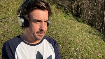 Alonso entrenando tras su accidente.