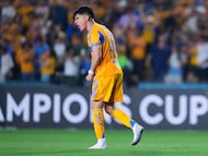 Vladimir Lorona of Tigres during the round of 16 second leg match between Tigres UANL and FC Cincinnati as part of the CONCACAF Champions Cup 2026, at Universitario Stadium, on March 19, 2026 in Monterrey, Nuevo Leon, Mexico.