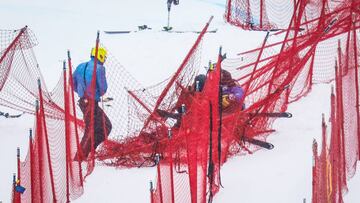 Lindsey Vonn sufre una fuerte caída sin consecuencias