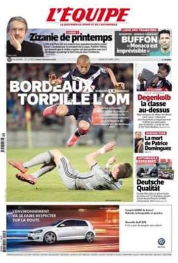 Portadas de la prensa deportiva