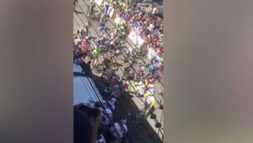 Terrible caída en la Vuelta al Táchira: ¡Decenas de implicados!