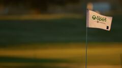 PUERTO VALLARTA, MEXICO - FEBRUARY 21: Aspects of a pin flag during the pro-am prior to the Mexico Open at Vidanta at Vidanta Vallarta on February 21, 2024 in Puerto Vallarta, Jalisco.   Hector Vivas/Getty Images/AFP (Photo by Hector Vivas / GETTY IMAGES NORTH AMERICA / Getty Images via AFP)