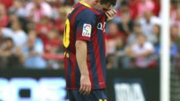 Messi se rompe: tiene una lesión muscular en el bíceps femoral