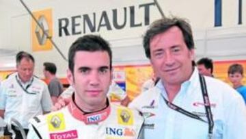 <b>MIRANDO AL FUTURO. </b>Ucha, discípulo de Sito, probó el Renault R28 y ganó la primera de Silverstone.