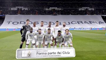 Equipo del Real Madrid.