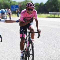 Egan Bernal a Evenepoel: "Te dejé ganar el sprint"