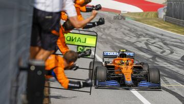 Norris consigue la tercera posición en el GP de Austria.