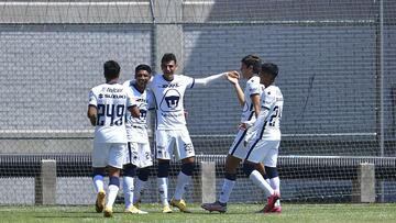 Jos&eacute; Navarro festeja con sus compa&ntilde;eros el gol