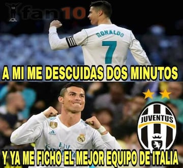 Los memes más divertidos tras el fichaje de Cristiano por la Juve