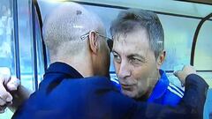 El afectuoso abrazo entre 'Fantasma' Figueroa y Kudelka