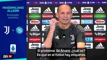 Allegri, contundente con Morata: "Se queda, caso cerrado"