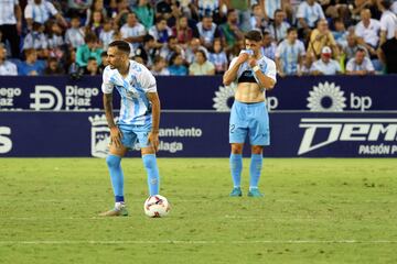 Carss tristes en los jugadores del Málaga, que mo daban crédito.