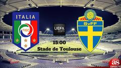 Italia - Suecia en vivo online, segunda jornada del Grupo E de la Eurocopa 17/06/2016