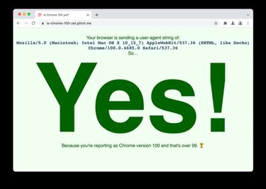 Google Chrome llegará a la versión 100 a principios de 2022