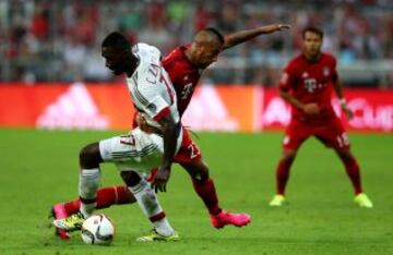 Arturo Vidal sumó su primer partido como titular en Bayern Munich. Jugó ante Milan en la Copa Audi.